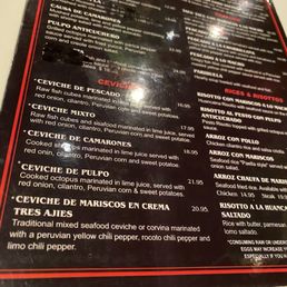 Part of the menu