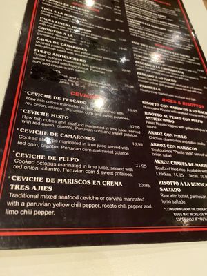 Menu photo 3 Ceviche 595 Davie, FL