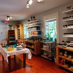 Green Oaks Apothecary - Entrance room by cashier. Tons of fragrant Teas. Plenty caffeine free options. Sell by weight
