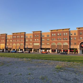 Meier's Creek Brewing - Inner Harbor - Front if the building from the parking lot at sunset - Beer Bar Near Me - Syracuse, New York Meier's Creek Brewing - Inner Harbor - Front if the building from the parking lot at sunset - Beer Bar Near Me - Syracuse, New York