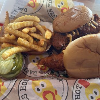 Dave's Hot Chicken - Dave's #2 2 Sliders w/ Fries - Chicken Shop Near Me - Fort Worth, Texas Dave's Hot Chicken - Dave's #2 2 Sliders w/ Fries - Chicken Shop Near Me - Fort Worth, Texas