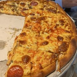 J & G Pizza Palace - This pizza was half mushroom and half pepperoni...Delicious!