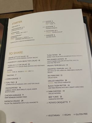Menu photo 8 Tozen Sushi Bar Vancouver, BC Menu photo 8 Tozen Sushi Bar Vancouver, BC