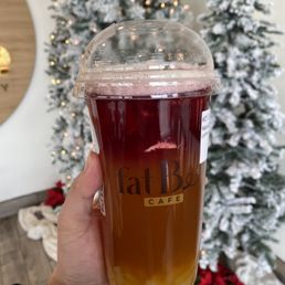 Hawaiian sunset with lychee jelly