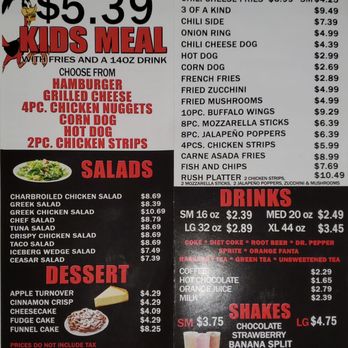 Burger Rush - Menu part 2 - Burgers Near Me - Hemet, California