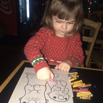 Old Town Grill - My toddler coloring in some adorable otters! - American Near Me - Placerville, California