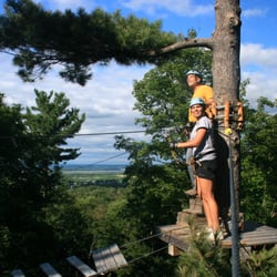 Arbraska Rigaud - Climb up to 70 feet high in The Rafale at Arbraska Rigaud.