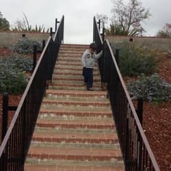 Almaden Winery Community Center - Brick staircase