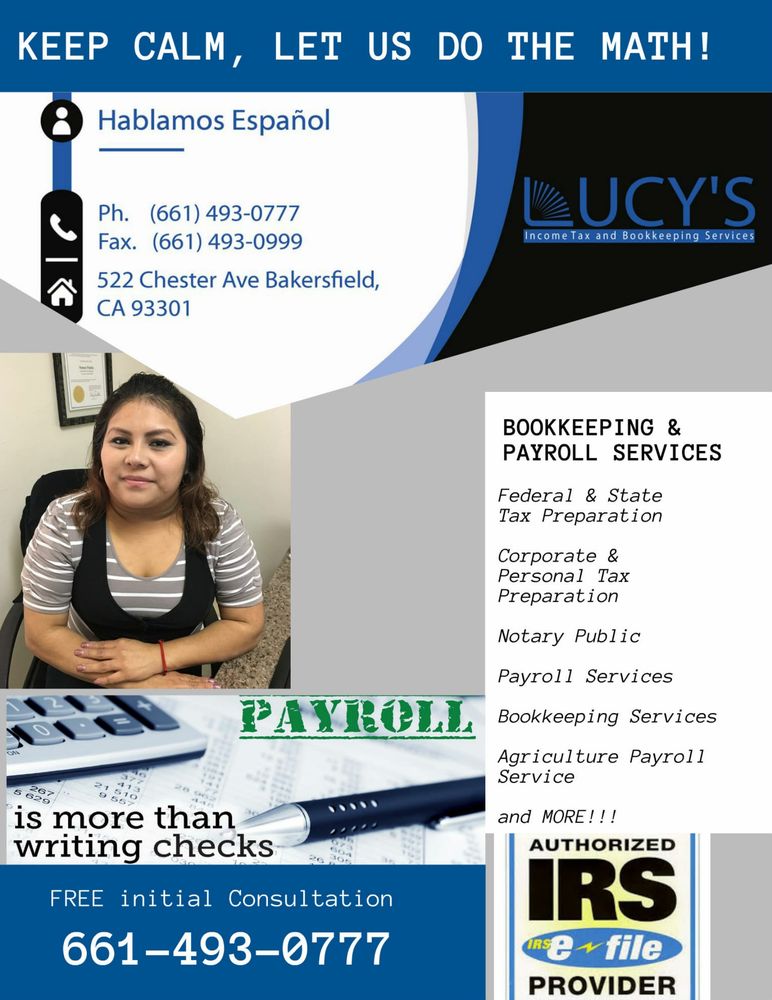 LUCY’S TAX & BOOKKEEPING SERVICES Updated July 2024 522