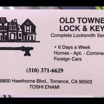 Old Towne Lock & Key - Keys & Locksmiths Near Me - Torrance, California