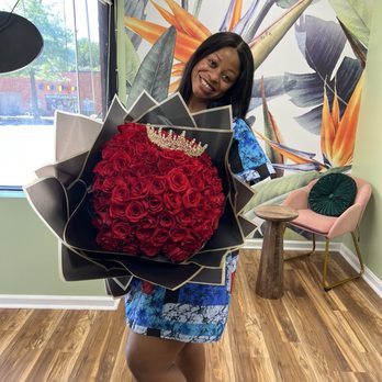 も*も様 Flower ribbon tops Red 2 Dzn Red Rose Buchon in Weslaco TX - Krystal's Flower Shop