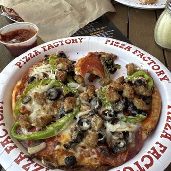 Pizza Factory - Mini everything!  Factory Special Factory Special - Pizza Near Me - Willow Creek, California