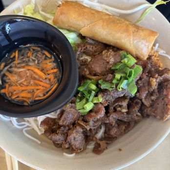 Pho Lucky - Novi - Noodle bowl with pork and egg roll $15 - Vietnamese Near Me - Novi, Michigan Pho Lucky - Novi - Noodle bowl with pork and egg roll $15 - Vietnamese Near Me - Novi, Michigan