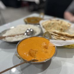 Star of India - Chicken tikki masala, rice, lamb curry and garlic naan