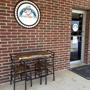 SereniTea Cup - Exterior with some seating - Tea Rooms Near Me - Cedar Park, Texas