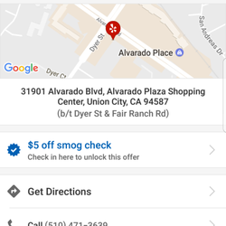 Alvarado 76 - $5 off not accepted