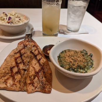 Bonefish Grill - Trout with coleslaw and spinach - Seafood Near Me - Winter Garden, Florida