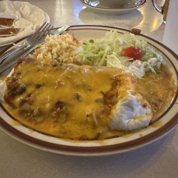 Frontier - The veggie burrito plate - Mexican Near Me - Albuquerque, New Mexico