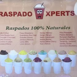 Raspado Xperts - Raspado (snow cone) flavors