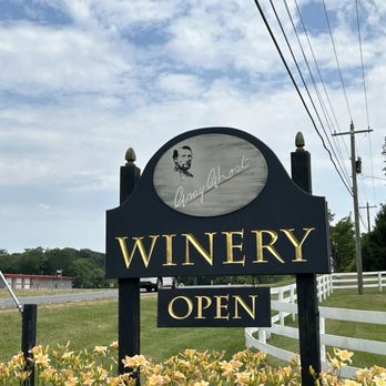 Gray Ghost Vineyards - Sign in front of winery on the highway - Wineries Near Me - Amissville, Virginia