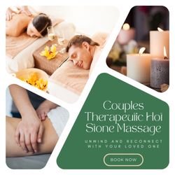 Herbal Remedies Wellness Massage & Sauna - Time to enjoy a couples hot stone massage. Book yours today.