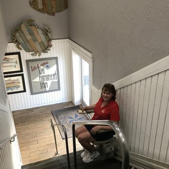 Stairlift Store - Bruno Elite stairlift that Stairlift Store originally installed in 2007. Peggy from Stairlift Store in 2017 - Mobility Equipment Sales & Services Near Me - Webster, Texas Stairlift Store - Bruno Elite stairlift that Stairlift Store originally installed in 2007. Peggy from Stairlift Store in 2017 - Mobility Equipment Sales & Services Near Me - Webster, Texas