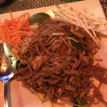 Siam Terrace - Chicken pad Thai ordered with extra sauce. Mediocre at best - Thai Near Me - Urbana, Illinois Siam Terrace - Chicken pad Thai ordered with extra sauce. Mediocre at best - Thai Near Me - Urbana, Illinois