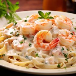 Shrimp alfredo