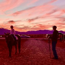 Sundance Ranch of Nevada - Lesson at sunset