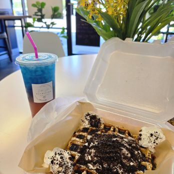 White Oak Nutrition - Cookies and Cream Protein Waffle & Candy Refresher - Juice Bars & Smoothies Near Me - Tappahannock, Virginia White Oak Nutrition - Cookies and Cream Protein Waffle & Candy Refresher - Juice Bars & Smoothies Near Me - Tappahannock, Virginia