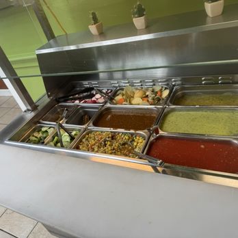 Los Portales Taqueria - Salsa bar - Mexican Near Me - Concord, California