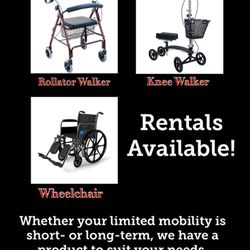 These are some of the mobility aids that we have to offer!