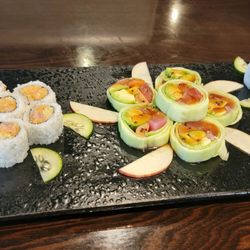 Green Tea Asian Fusion Restaurant - Narruto, spicy white tuna and spicy yellow tail!