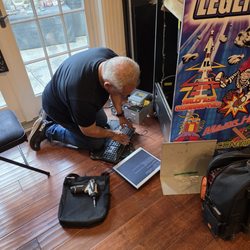 So Cal Arcade Repair Service - Byron hard at work!