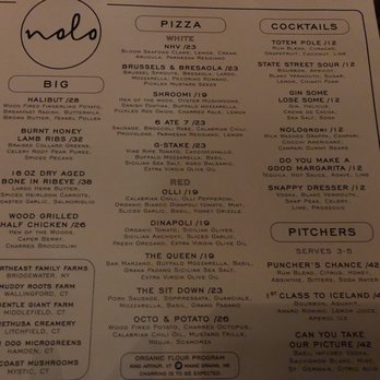 NOLO - Dinner menu (and some drinks), side 2 - Tapas/Small Plates Near Me - New Haven, Connecticut NOLO - Dinner menu (and some drinks), side 2 - Tapas/Small Plates Near Me - New Haven, Connecticut