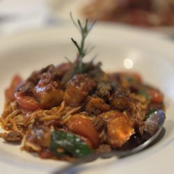 Grano Italian Restaurant & Wine Bar - Tagliolini Octopus Puttanesca Pasta (Today's Special)
