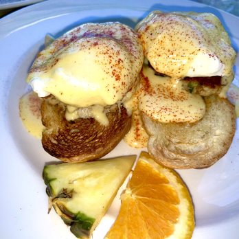 Longhi's - Crab Cake Benedict - Seafood Near Me - Kapolei, Hawaii Longhi's - Crab Cake Benedict - Seafood Near Me - Kapolei, Hawaii