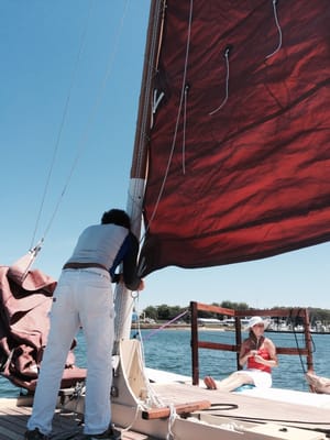 Sailing Montauk's Catamaran Mon Tiki by null