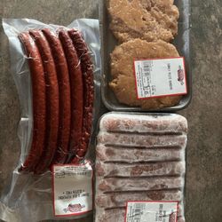 Johnny's Fresh Meats & Deli - Elk pepperoni, turkey pesto burgers, beef breakfast sausage