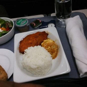 United Airlines - First class meal it was tasty and flavorful. - Airlines Near Me - Tampa, Florida United Airlines - First class meal it was tasty and flavorful. - Airlines Near Me - Tampa, Florida