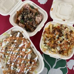 Kokoz - Kalua Nachos, Mini Poke Nachos and Bacon Fries