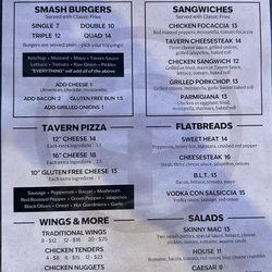 Circle Tavern - Menu