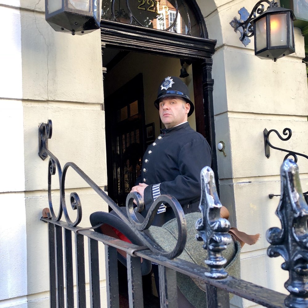 The Sherlock Holmes Museum - The "Bobby" guarding the door. - Museums Near Me - London, XGL