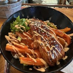T Bar - Asian salmon bowl-how good does that sound?