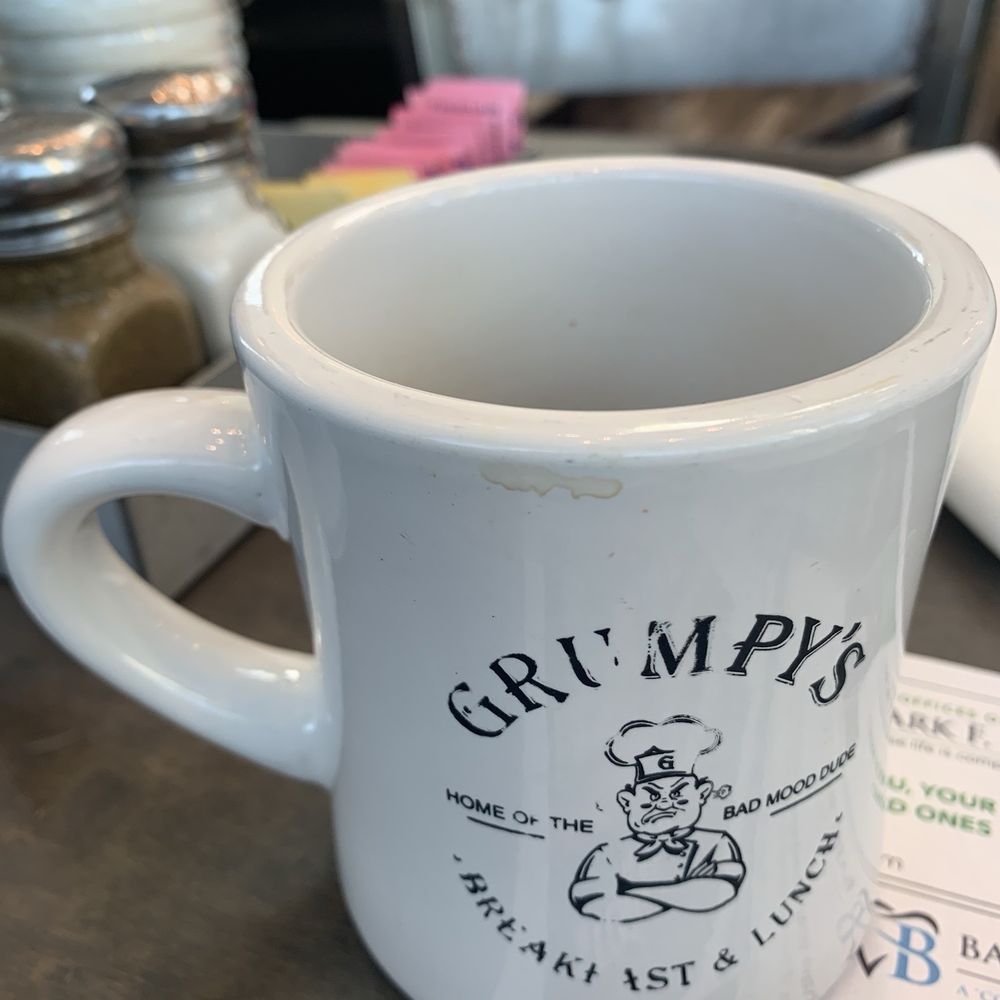 Grumpy's Restaurant - Big mug of coffee - Breakfast & Brunch Near Me - St. Johns, Florida Grumpy's Restaurant - Big mug of coffee - Breakfast & Brunch Near Me - St. Johns, Florida