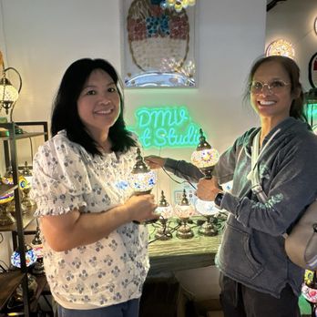 DMV Art Studio - my sister and me with our lamps - Art Classes Near Me - Sterling, Virginia DMV Art Studio - my sister and me with our lamps - Art Classes Near Me - Sterling, Virginia