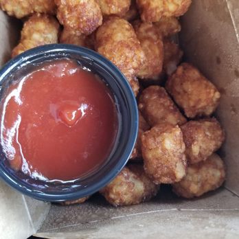 The Trough Sandwich Kitchen - Tator tots with spicy ketchup - Sandwiches Near Me - Irvine, California The Trough Sandwich Kitchen - Tator tots with spicy ketchup - Sandwiches Near Me - Irvine, California