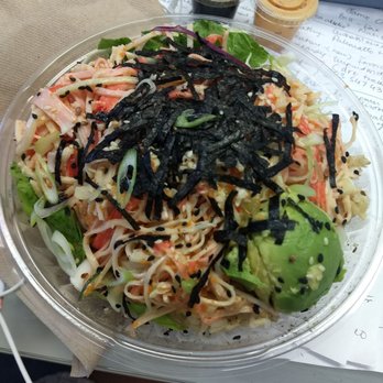 Pono Ono Poke - Shredded crab meat in their monthly crab spl bowl..hope it's not imitation crab :( - Poke Near Me - Evanston, Illinois Pono Ono Poke - Shredded crab meat in their monthly crab spl bowl..hope it's not imitation crab :( - Poke Near Me - Evanston, Illinois