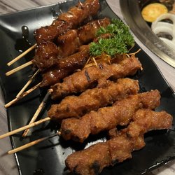 Hoshi BBQ Coréen - Beef and pork skewers