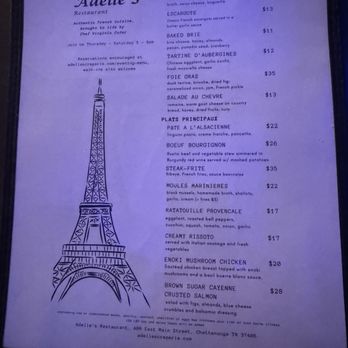 Adelle's - Dinner menu - Creperies Near Me - Chattanooga, Tennessee Adelle's - Dinner menu - Creperies Near Me - Chattanooga, Tennessee